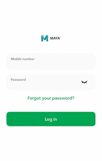 Step 3: Log in to your Maya account. Then proceed to payment